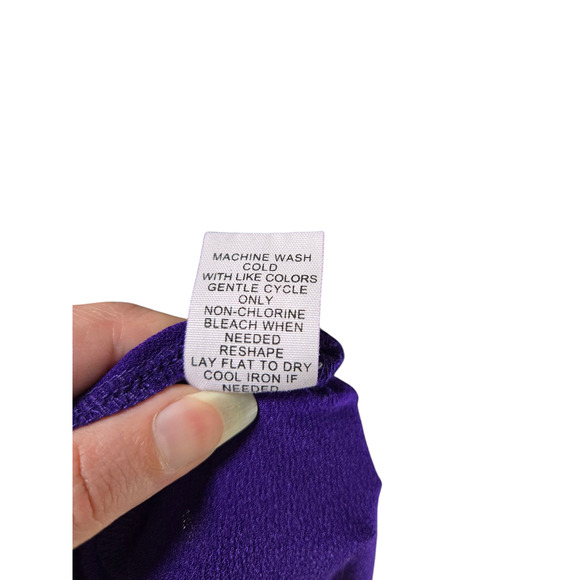 89th & Madison purple sleeveless top, metal accent, size large - Picture 5 of 5